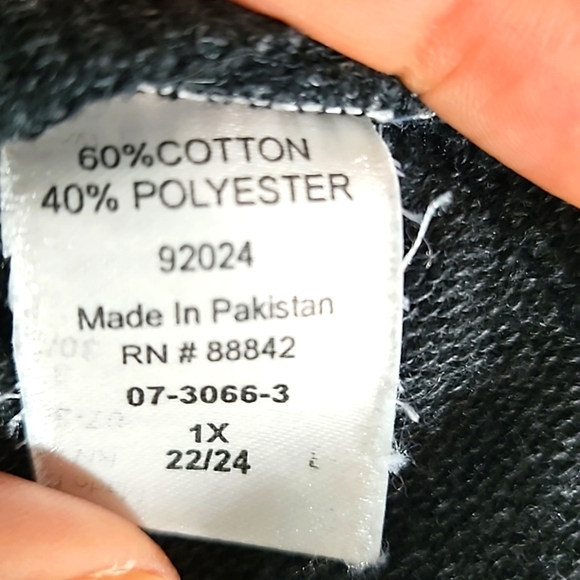 Ellos Black T-shirt Dress With Zippers Size 1X - Picture 7 of 8